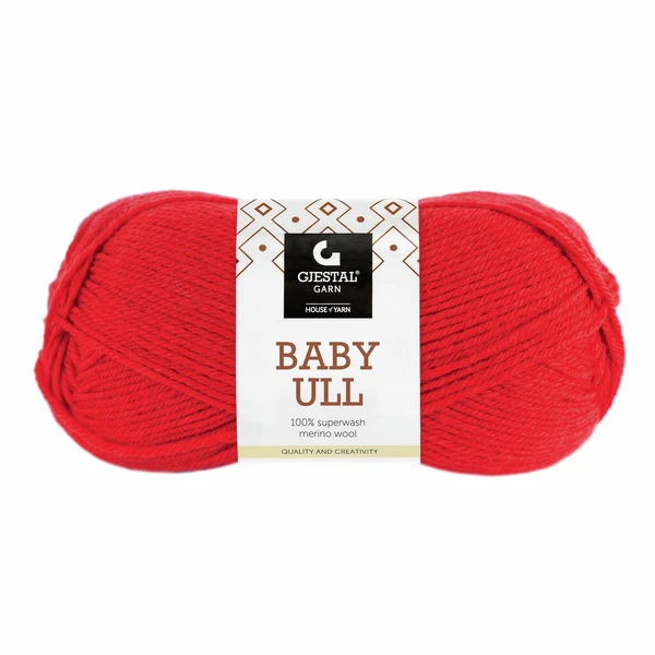 Gjestal Baby Ull 4018 Czerwony