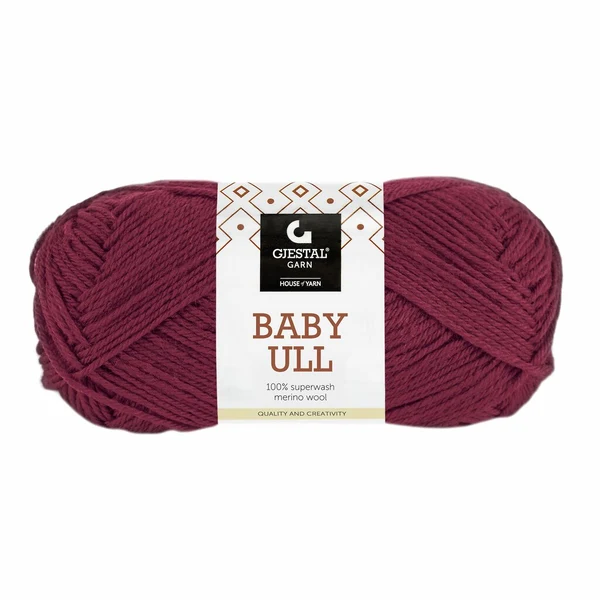 Gjestal Baby Ull 8562 Bordowy