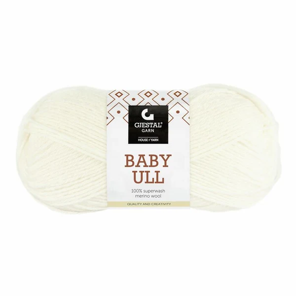 Gjestal Baby Ull 0017 Półbielona biel