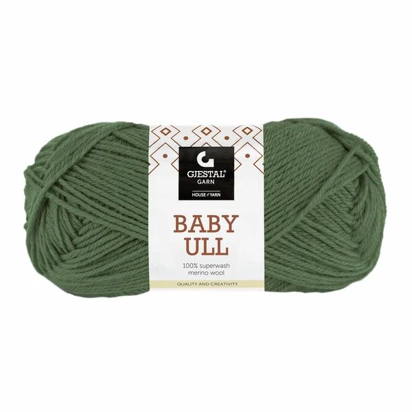 Gjestal Baby Ull 8563 Zielony wojskowy