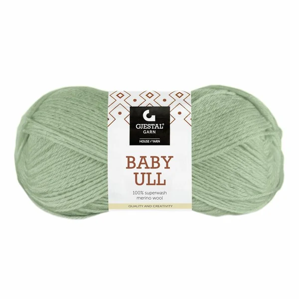 Gjestal Baby Ull 8520 Przykurzony jadeitowy zielony