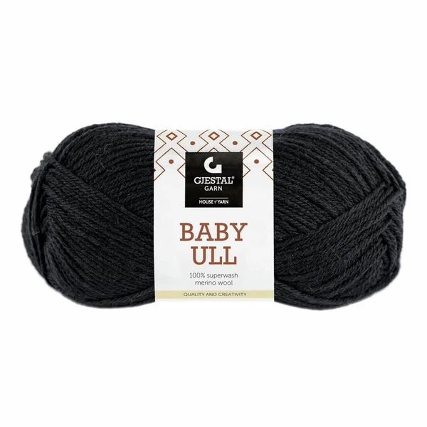 Gjestal Baby Ull 0090 Czarny