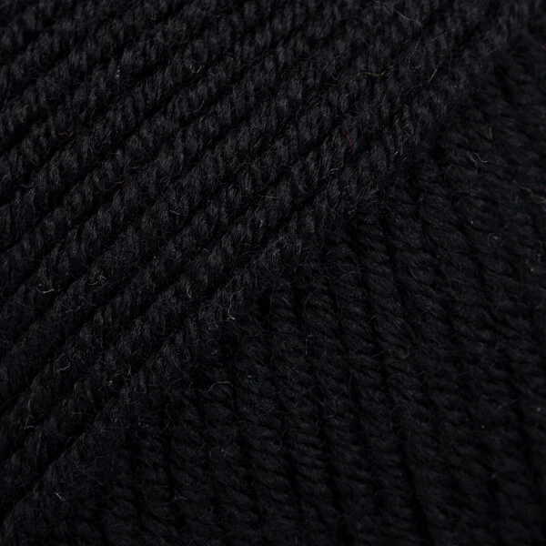 DROPS Merino Extra Fine 02 Czarny (Uni Colour)