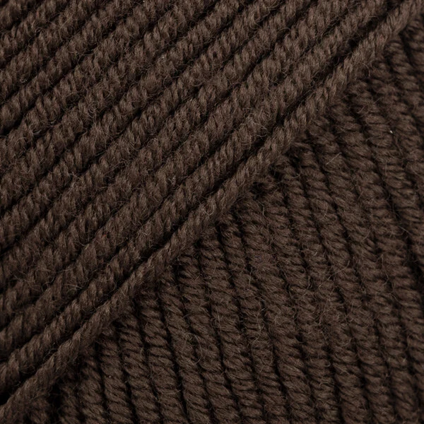DROPS Merino Extra Fine 09 Ciemny brąz (Uni Colour)
