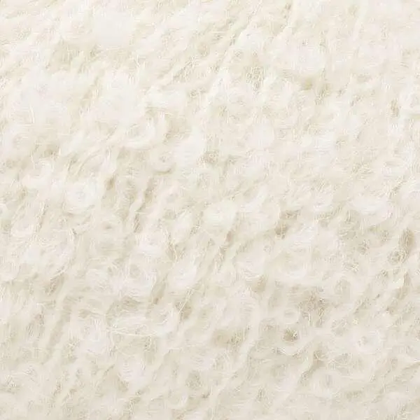 DROPS Alpaca Bouclé 0100 Złamana biel (kolor jednolity)
