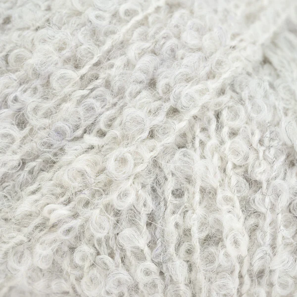 DROPS Alpaca Bouclé 8907 Szary kryształ (Mix)