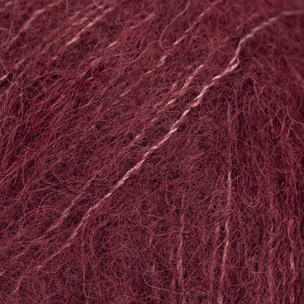 DROPS Brushed Alpaca Silk 44 Wino śliwkowe (Uni Colour)