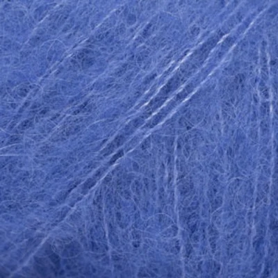 DROPS BRUSHED Alpaca Silk 26 Błękit kobaltowy (Uni colour)