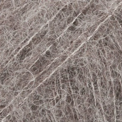 DROPS BRUSHED Alpaca Silk 03 Szary - Brązowy odcień (Uni colour)