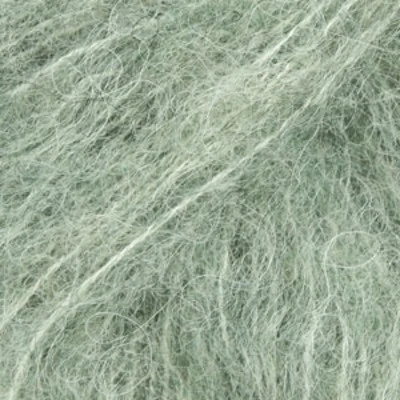DROPS BRUSHED Alpaca Silk 21 Szałwiowa zieleń (Uni colour)