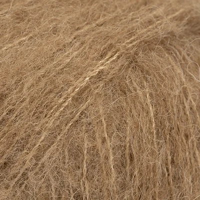 DROPS BRUSHED Alpaca Silk 36 Migdałowy (Uni colour)