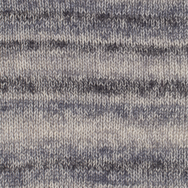 DROPS Fabel Long Print 602 Srebrny lis