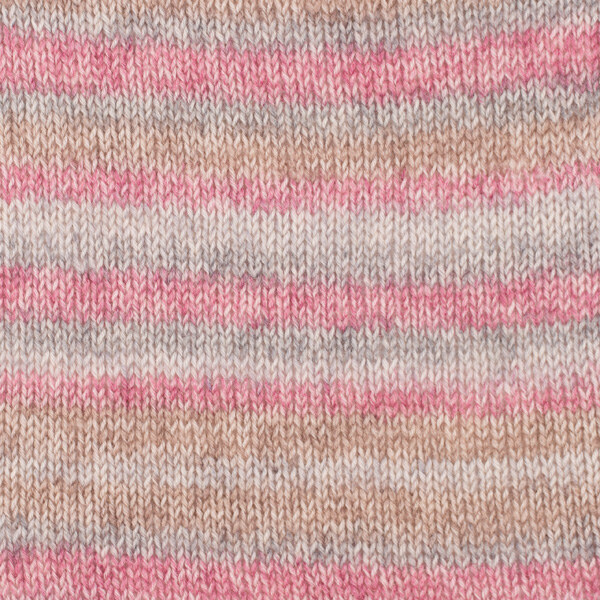 DROPS Fabel Long Print 623 Różana mgiełka