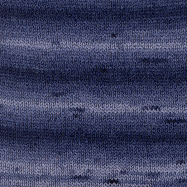 DROPS Fabel Long Print 917 Głęboki ocean