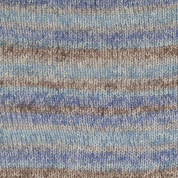 DROPS Fabel Long Print 604 Widok na ocean