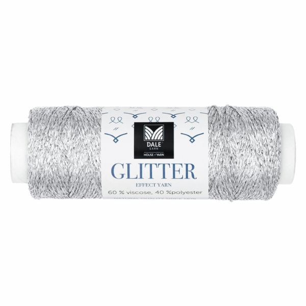 Dale Glitter Effect Yarn 202 Srebro