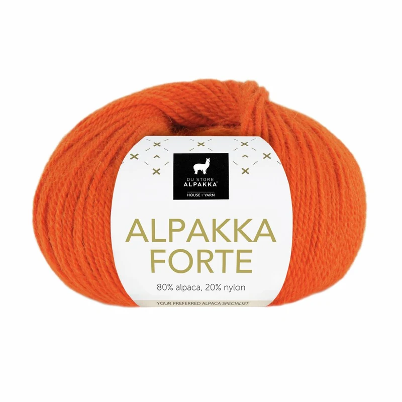 Du Store Alpakka Forte 740 Pomarańczowy