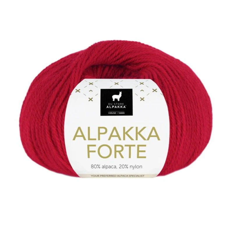 Du Store Alpakka Forte 739 Głęboka czerwień