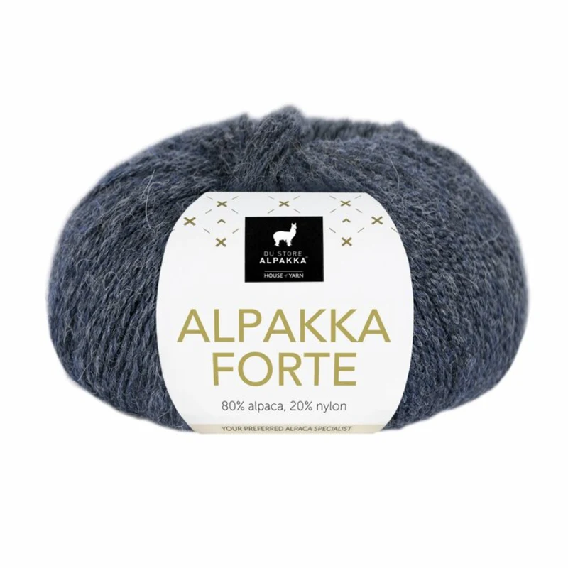 Du Store Alpakka Forte 708 Indygo mieszany