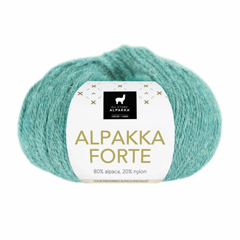 Du Store Alpakka Forte 713 Jasna morska zieleń mieszana