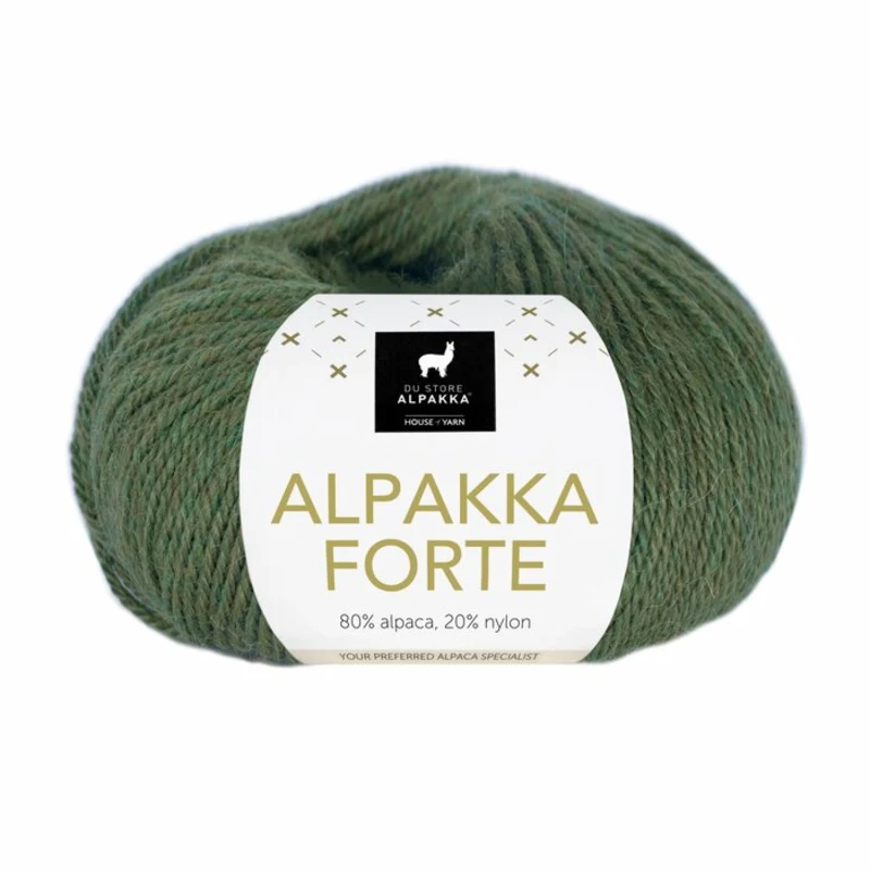 Du Store Alpakka Forte 727 Leśna zieleń mieszana
