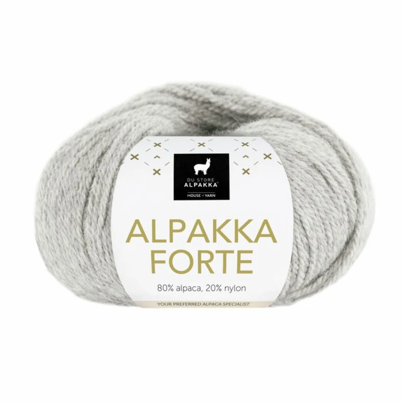 Du Store Alpakka Forte 716 Jasnoszary mieszany