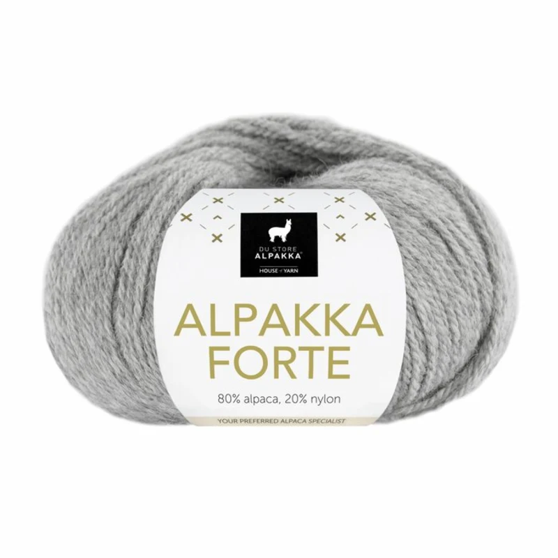 Du Store Alpakka Forte 715 Szary mieszany