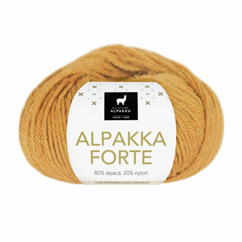 Du Store Alpakka Forte 718 Żółty kukurydziany mieszany
