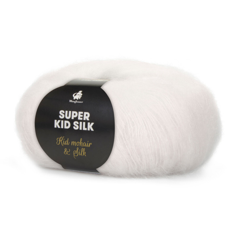 Mayflower Super Kid Silk 01 Biały