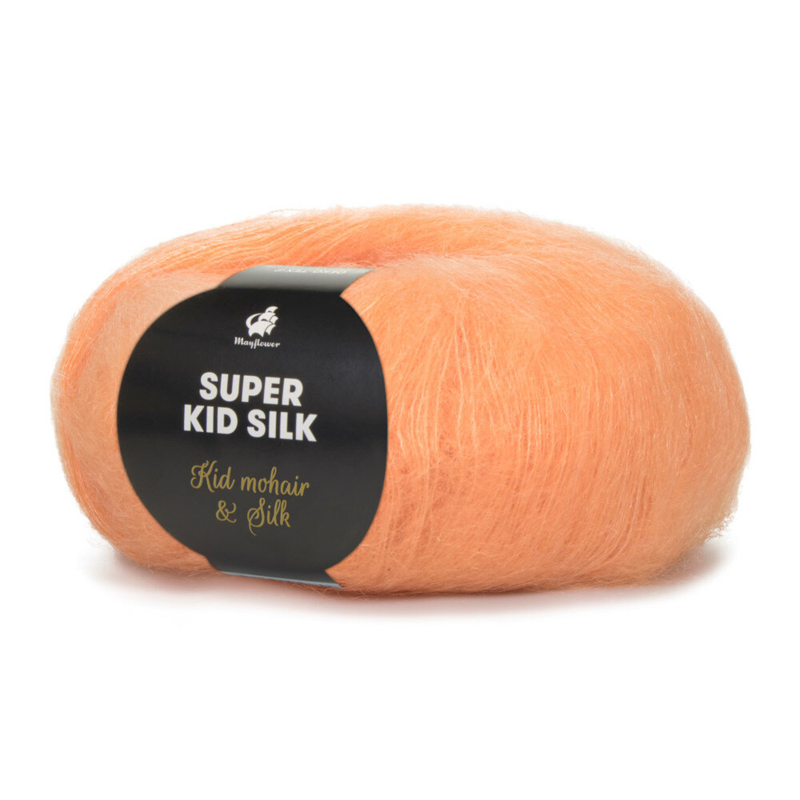 Mayflower Super Kid Silk 62 Udawana pomarańcza