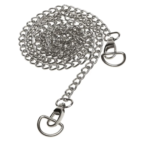 Go Handmade Pasek do torby Metalowy łańcuszek, 120 cm Srebro