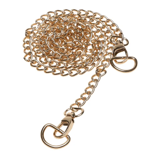 Go Handmade Pasek do torby Metalowy łańcuszek, 120 cm Złoto