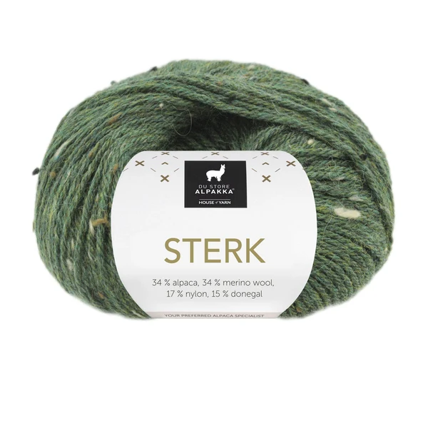 Du Store Alpakka Sterk 935 Sosnowozielony tweed