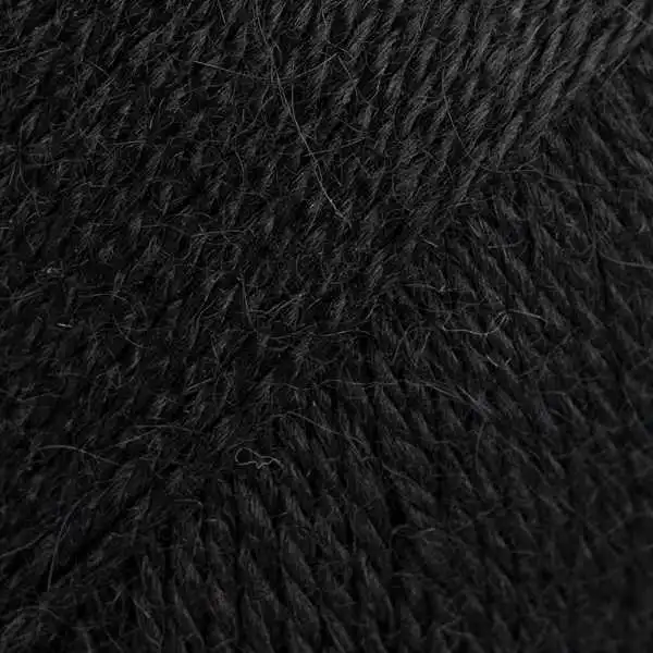 DROPS Alpaca 8903 Czarny (kolor jednolity)
