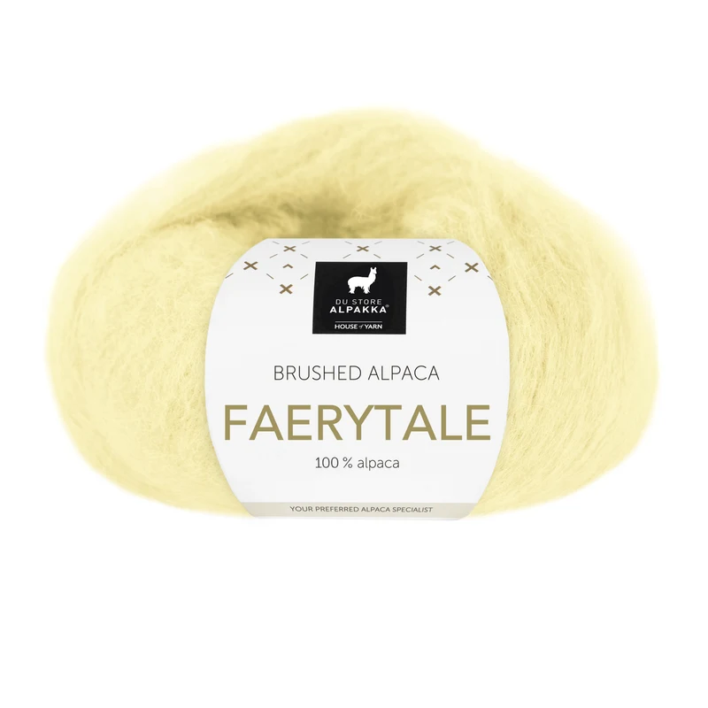 Du Store Alpakka Faerytale 819 Jasnożółty