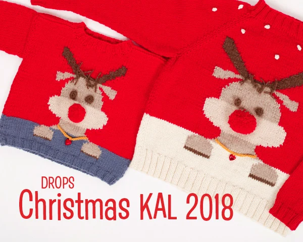 DROPS Christmas Knit-Along 2018 - Bluzka dla dorosłych