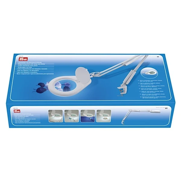 Prym LED Magnifying glass with lamp and clamp