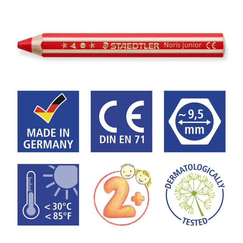 STAEDTLER Kredki Buddy 3-w-1, 18 sztuk – Picto1