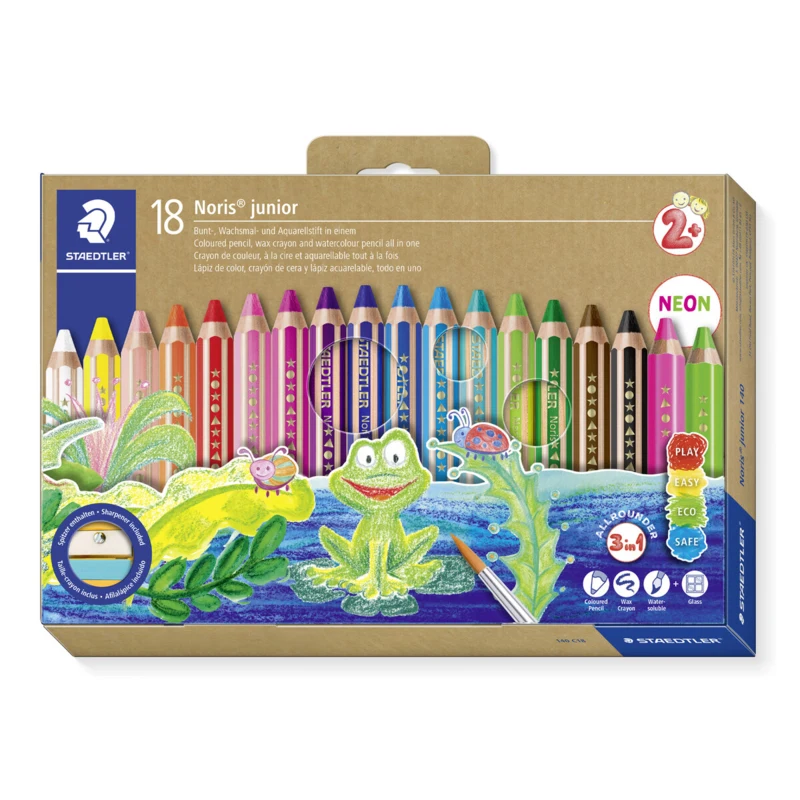 STAEDTLER Kredki Buddy 3-w-1, 18 sztuk – Zdjęcie główne