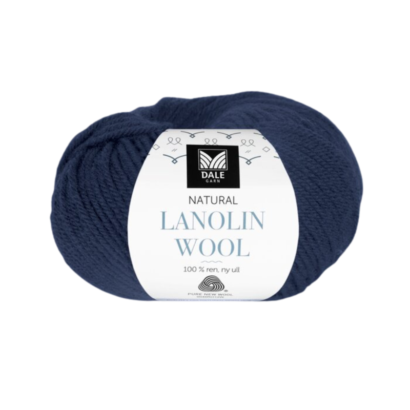 Dale Lanolin Wool 1437 Ciemny niebieski indygo
