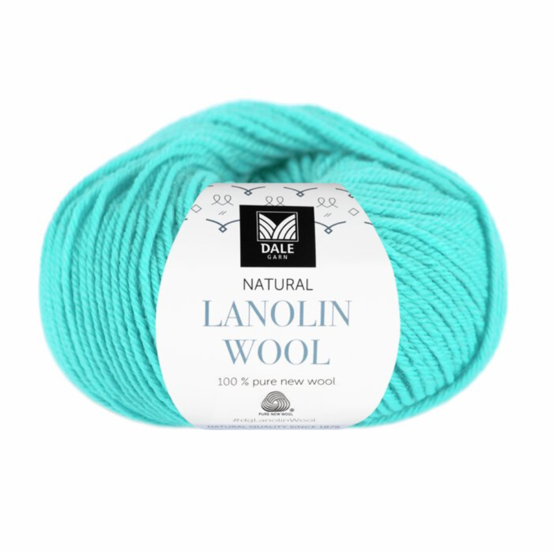 Dale Lanolin Wool 1465 Lodowy niebieski