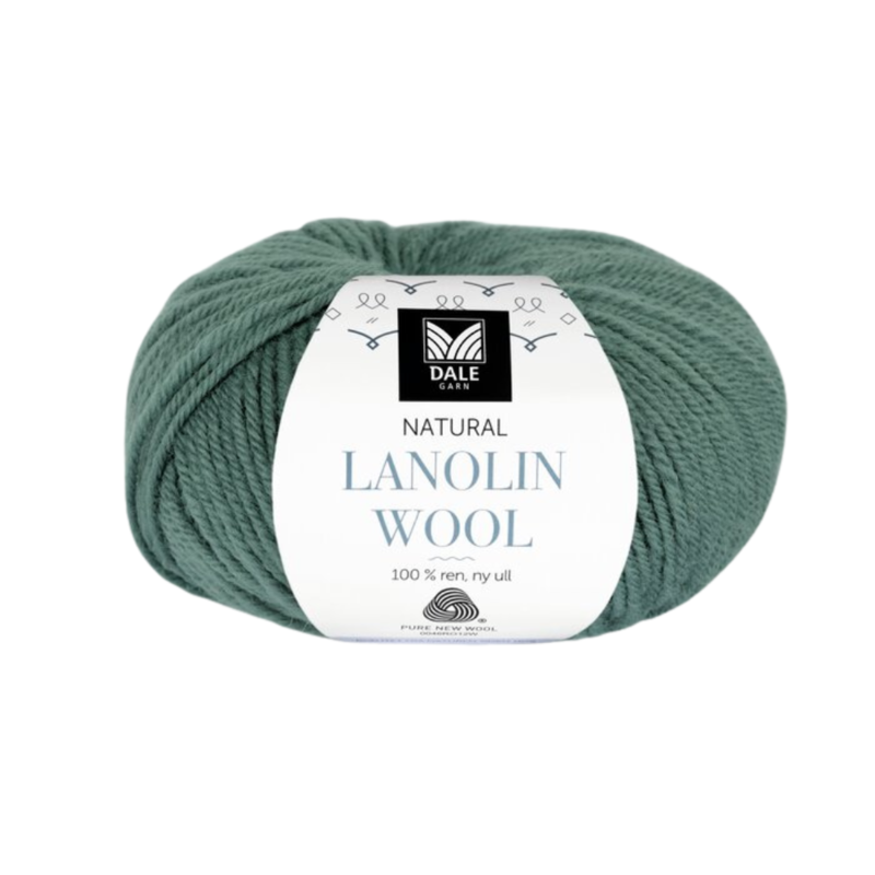 Dale Lanolin Wool 1430 Szaro-zielony