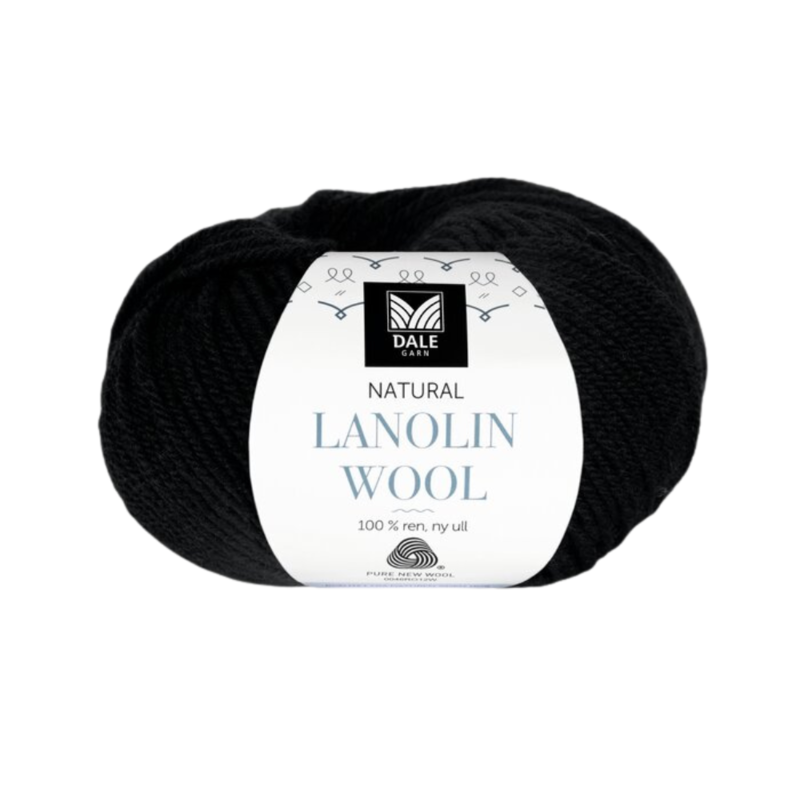 Dale Lanolin Wool 1404 Czarny