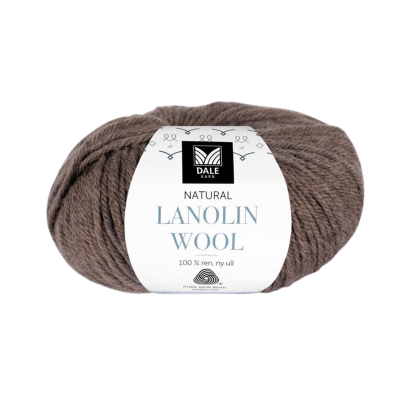 Dale Lanolin Wool 1423 Brązowy gładki