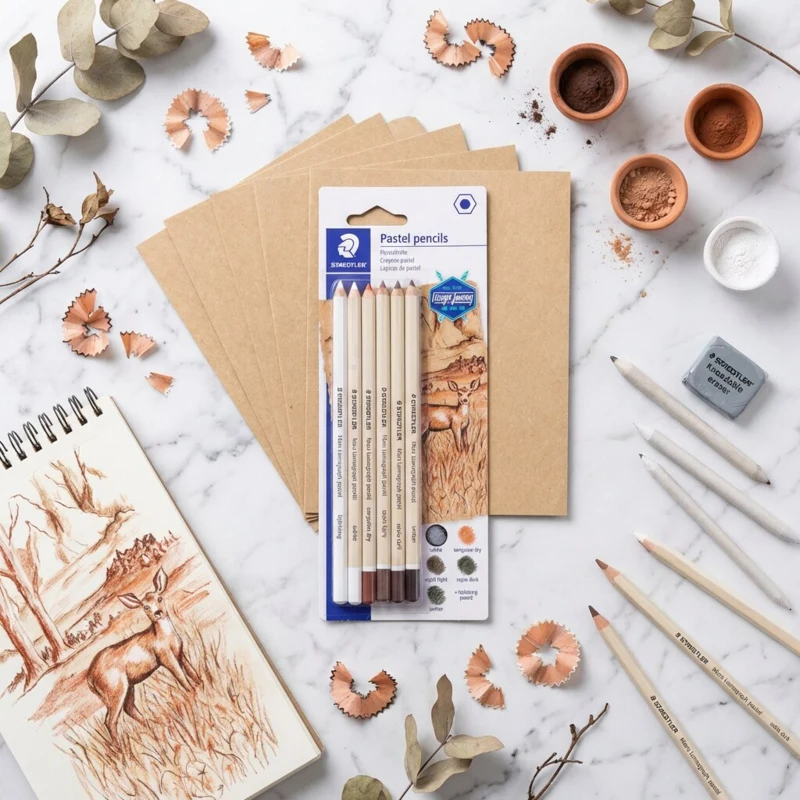 STAEDTLER Mars Lumograph Kredki pastelowe, 6 szt – P-SBK6