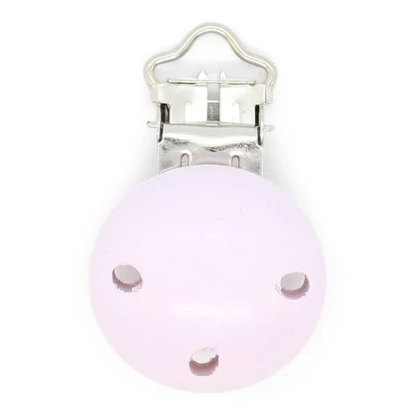 HobbyArts Klips Drewniany, Okrągły, z Otworami, 1 szt. Jasny fioletowy