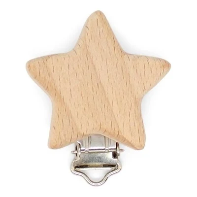HobbyArts Klips do szelek z drewna, Kształt, 1 sztuka Gwiazda