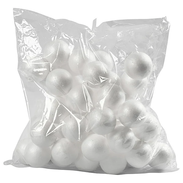 Styropor balls White 3.5 cm, 50 pcs