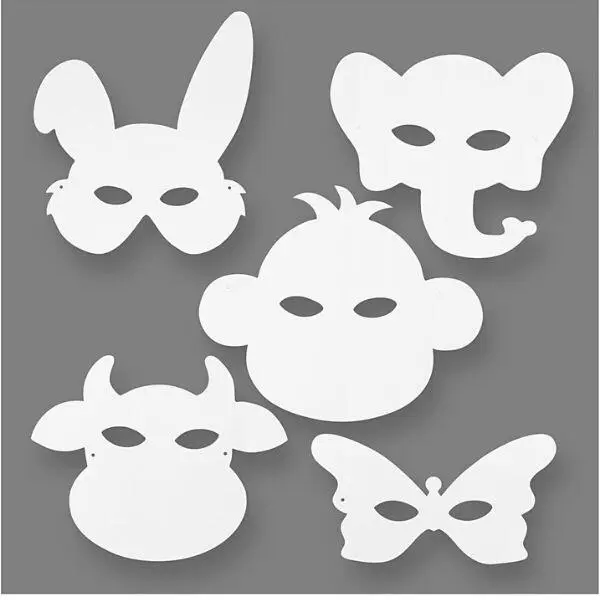 Animal Masks, 16 pcs