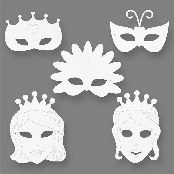 Fantasy Masks, 5 pcs